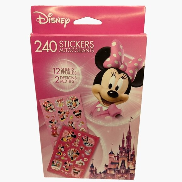 Disney 240 Minnie Mouse Stickers Kid Craft Scrapbook Journal Party Favor - Picture 1 of 7